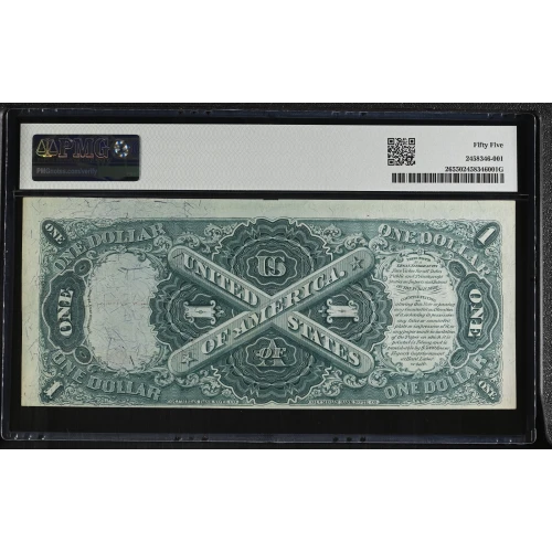 $1 1875 Small Red with rays Legal Tender Issues 26 (3)