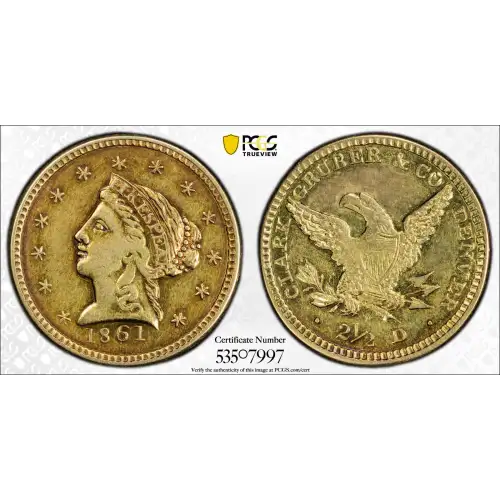 1861 $2.50 Clark, Gruber & Co. (2)