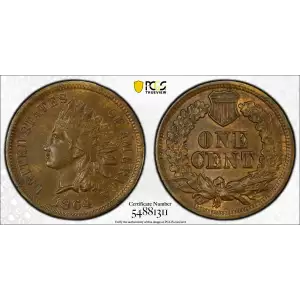 1864 1C L on Ribbon, BN (2)
