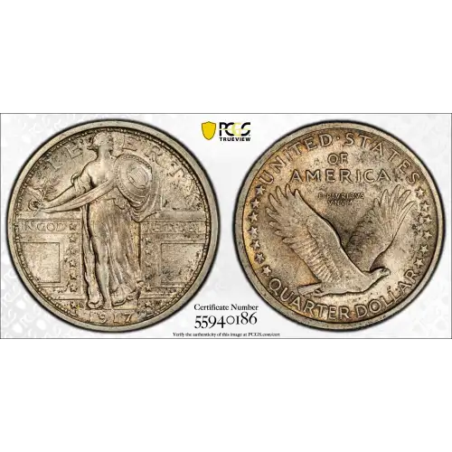 1917-D 25C Type 1, FH (2)