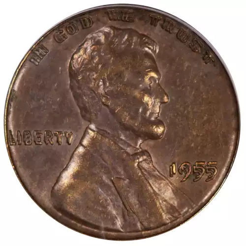 1955 1C Doubled Die Obverse, BN