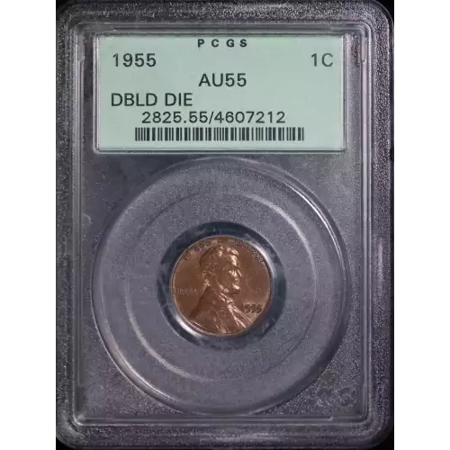 1955 1C Doubled Die Obverse, BN