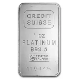 1oz Credit Suisse Platinum Bar (2)