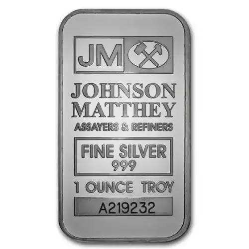 1oz Johnson Matthey Silver Bar