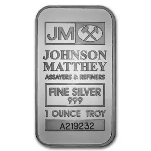 1oz Johnson Matthey Silver Bar