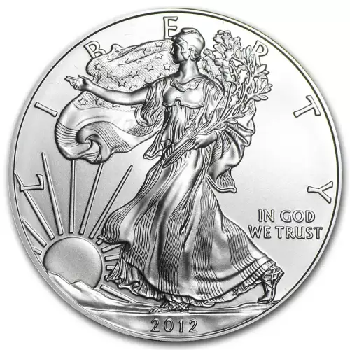 2012-W 1 oz Burnished American Silver Eagle (w/Box & COA)  (3)