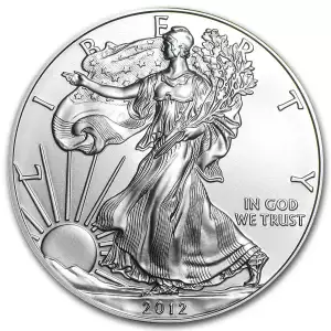 2012-W 1 oz Burnished American Silver Eagle (w/Box & COA)  (3)