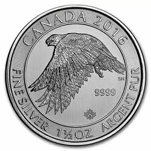 2016 1.5oz Canadian Silver White Falcon