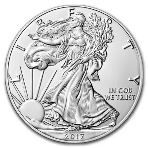2017-W 1 oz Burnished American Silver Eagle (w/Box & COA)  (3)