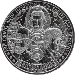 2020 Frontiers 1 oz Silver Round - Pilgrims (2)