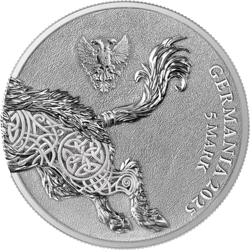 2025 1 oz Germania Beasts - Gullinbursti Silver Coin (3)