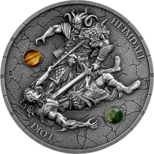 2025 2 oz Ragnarök: Loki & Heimdall - Ultra High Relief Silver Coin (2)