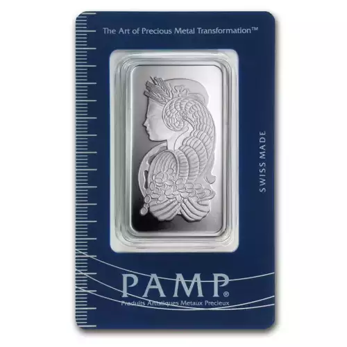 50g PAMP Platinum Bar - Fortuna