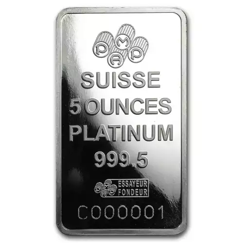 5oz PAMP Platinum Bar - Fortuna