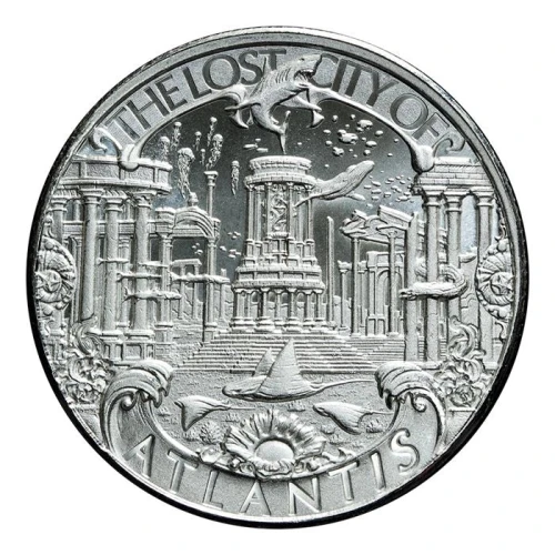 Atlantis 1 oz Silver Round - Lost Cities Series (2)