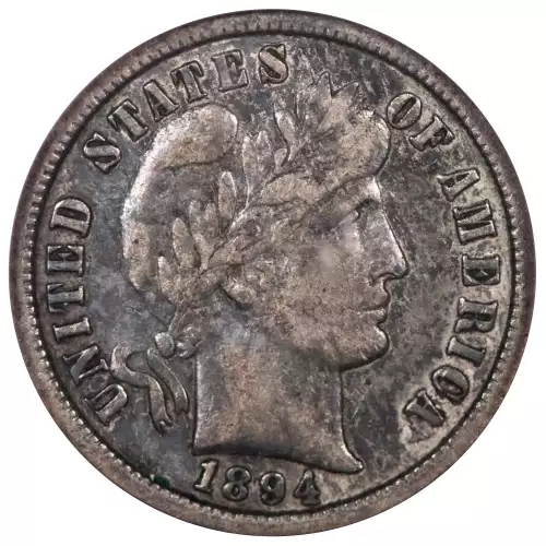 Dimes---Barber or Liberty Head 1892-1916 -Silver- 1 Dime (4)