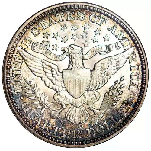 Quarter Dollars---Barber or Liberty Head (4)
