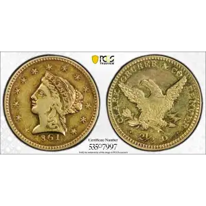 1861 $2.50 Clark, Gruber & Co. (2)