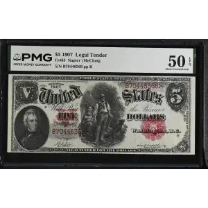 $5  Small Red, scalloped Legal Tender Issues 85 (2)