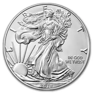 2018-W 1 oz Burnished American Silver Eagle (w/Box & COA)  (3)