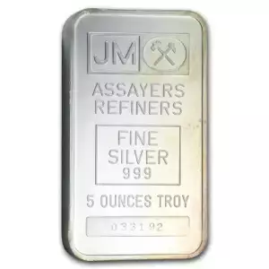 5oz Johnson Matthey Silver Bar