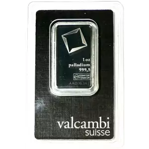 1oz Valcambi Palladium Minted Bar