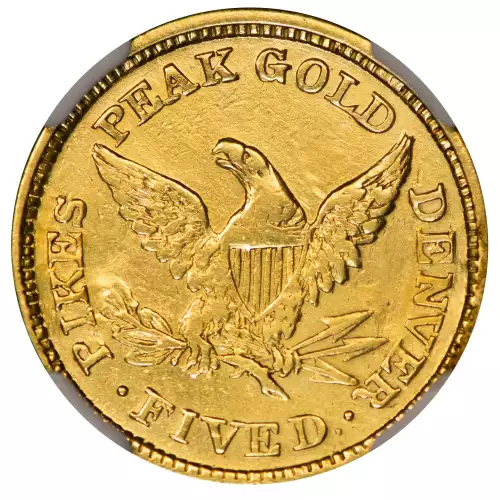 Territorial Gold -Colorado Gold Pieces-Clark, Gruber & Co-$5 Gold Piece -Gold- 5 Dollar (4)