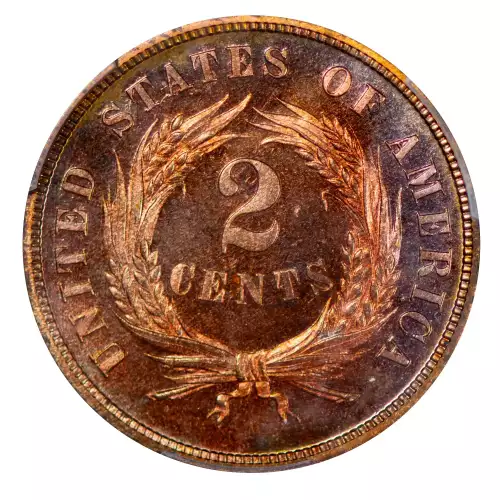 Two cent pieces-Two cent pieces 1864-73 -Copper (5)